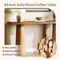 63" Farmhouse Console Table Solid Wood Entryway Table Cylindrical Legs